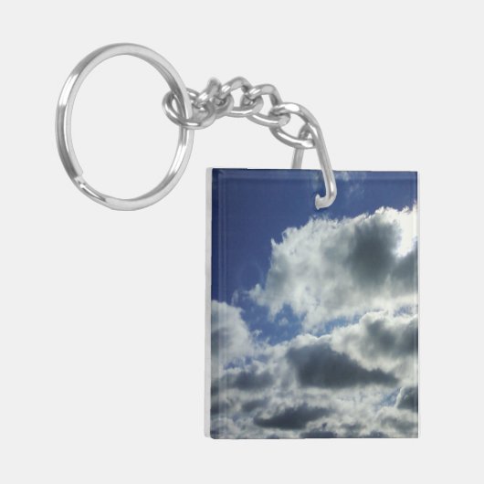 Het leven gaat over de reis sleutelhanger (Voorkant Links)