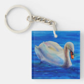 Het leven gaat over de reis - zwaan sleutelhanger (Voorkant)
