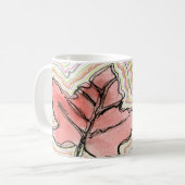 Het leven gaat over design op een Mok/beker Koffiemok (Voorkant links)