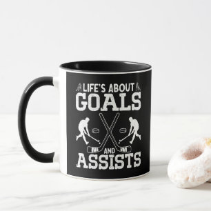 Het Leven Gaat Over Doelen En Assists Ijsliefhebbe Mok