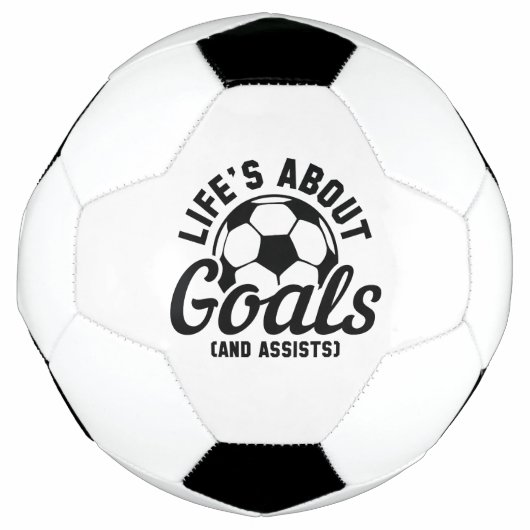 Het Leven Gaat Over Doelen En Assists Voetbal (Voorkant)