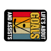 Het leven gaat over doelen en helpt Hockey Magneet (Horizontaal)