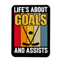 Het leven gaat over doelen en helpt Hockey