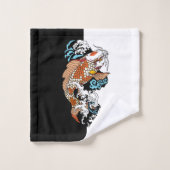 Het leven gaat over evenwicht. Japanse koikarper Bad Handdoek (Wasdoekje)