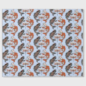 Het leven gaat over evenwicht. Twee koi- en waterl Cadeaupapier (Vlak)