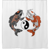 Het leven gaat over evenwicht. Twee symbolen voor  Douchegordijn (Voorkant)