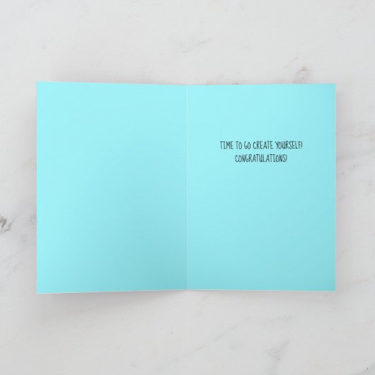 Het leven gaat over het Creëer jezelf Kaart (Binnen)