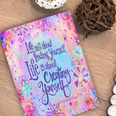 Het leven gaat over het Creëer jezelf Kaart