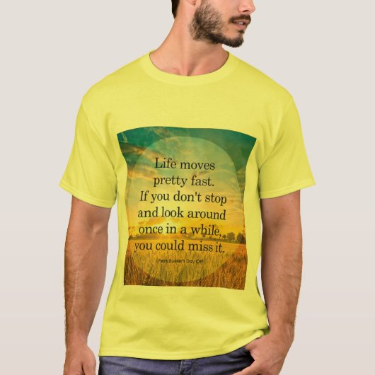 Het leven gaat  snel als je niet stopt met t-shirt (Voorkant)