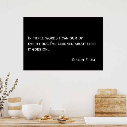 Het leven gaat verder poster (Keuken)