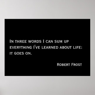 Het leven gaat verder poster