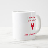 Het leven gaf me jou | Rode Hart - Stepmother Grote Koffiekop (Voorkant rechts)