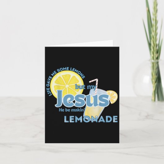 Het leven gaf me wat citroenen, maar mijn Jezus zo Kaart (Voorkant)