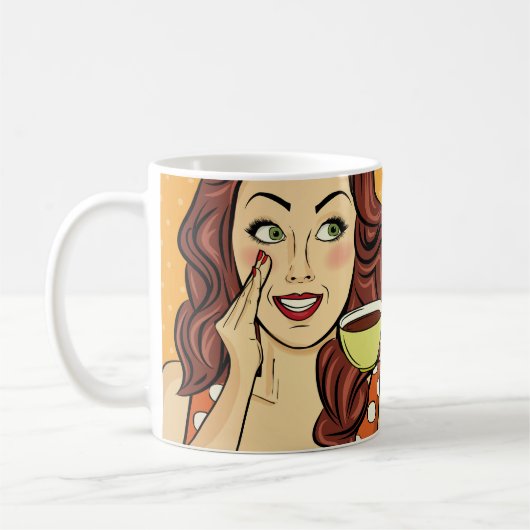 "Het leven gebeurt als je quilt." 11 oz mok (Links)