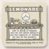 Het leven gebeurt bier onderzetter (Voorkant)