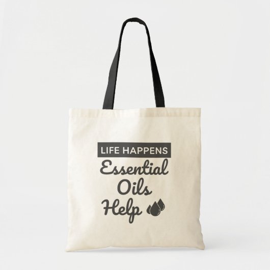 Het leven gebeurt: Essentiële oliën helpen twee ka Tote Bag (Voorkant)