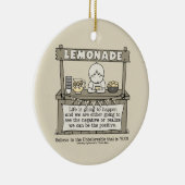 Het leven gebeurt keramisch ornament (Rechts)