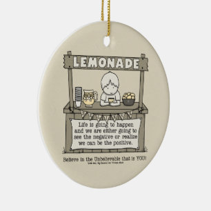 Het leven gebeurt keramisch ornament