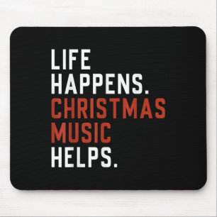Het Leven Gebeurt Kerst Muziek Helpt Kerst Onderwi Muismat