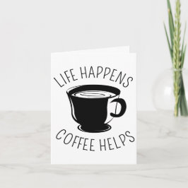 Het leven gebeurt, koffie helpt grafische notitiek kaart