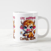 Het Leven Gebeurt, Koffie Helpt Grote Koffiekop (Rechts)