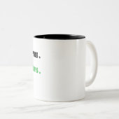 Het leven gebeurt. Koffie helpt. koffie mok (Voorkant rechts)