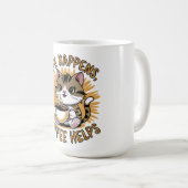 Het leven gebeurt koffie Helpt Koffiemok (Voorkant rechts)