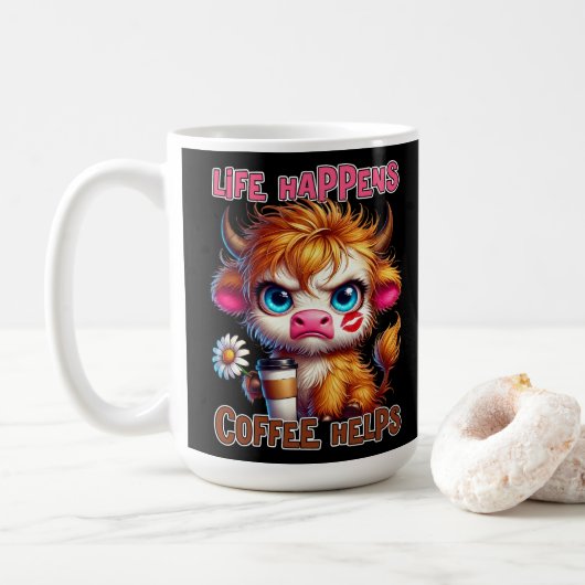 Het Leven Gebeurt, Koffie Helpt Koffiemok (Met donut)