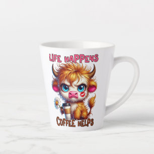 Het Leven Gebeurt, Koffie Helpt Latte Mok