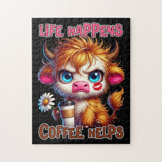 Het Leven Gebeurt, Koffie Helpt Legpuzzel (Verticaal)