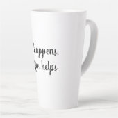 Het leven gebeurt, koffie helpt Mok (Rechterhoek)