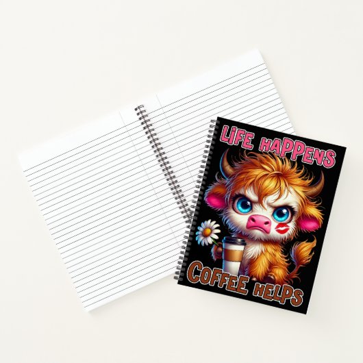 Het Leven Gebeurt, Koffie Helpt Notitieboek (Binnen)