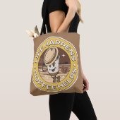 Het leven gebeurt koffie helpt tote bag (Dichtbij)