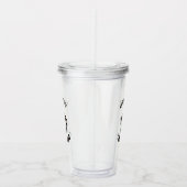 Het leven gebeurt, koffie helpt - voor koffieliefh acryl drinkbeker (Rechts)