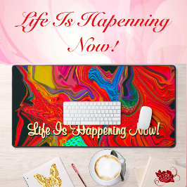 Het leven gebeurt nu motivatie vloeibaar Abstract Bureaumat