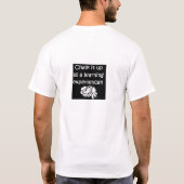 Het leven gebeurt t-shirt (Achterkant)
