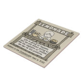 Het leven gebeurt tegeltje (Zijkant)