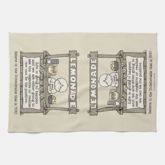 Het leven gebeurt theedoek (Horizontaal)