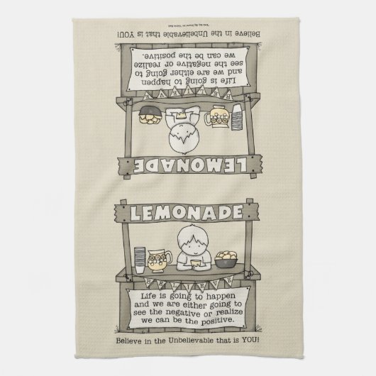 Het leven gebeurt theedoek (Verticaal)