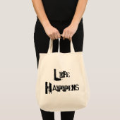 Het leven gebeurt tote bag (Voorkant (product))
