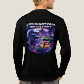 Het leven gebeurt  Tri-Blend shirt (Achterkant volledig)