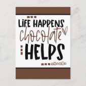 Het leven gebeurt verkiesbaar Helpt Positief Citaa Briefkaart (Voorkant)