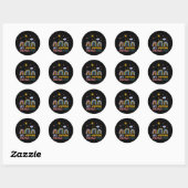 Het leven gebeurt Visuals helpen speciale onderwij Ronde Sticker (Vel)