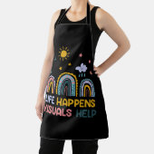 Het leven gebeurt Visuals helpen speciale onderwij Schort (Insitu)