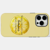 Het leven geeft je citroenen Case-Mate iPhone case (Achterkant (horizontaal))