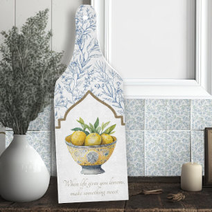 Het leven geeft je citroenen Inspirerend marinekeu Snijplank