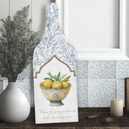 Het leven geeft je citroenen Inspirerend marinekeu Snijplank