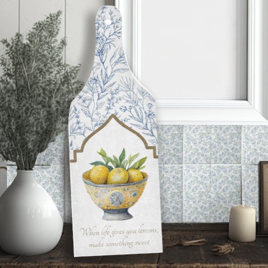 Het leven geeft je citroenen Inspirerend marinekeu Snijplank