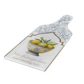 Het leven geeft je citroenen Inspirerend marinekeu Snijplank (Hoek)