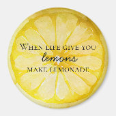 Het leven geeft je citroenen magneet (Voorkant)